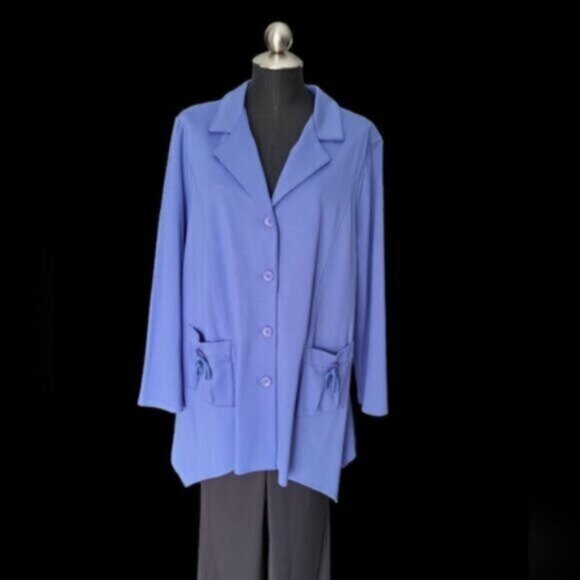 Picadilly Long Asymmetrical Blazer Jacket NWT Sz XL - Picture 1 of 11